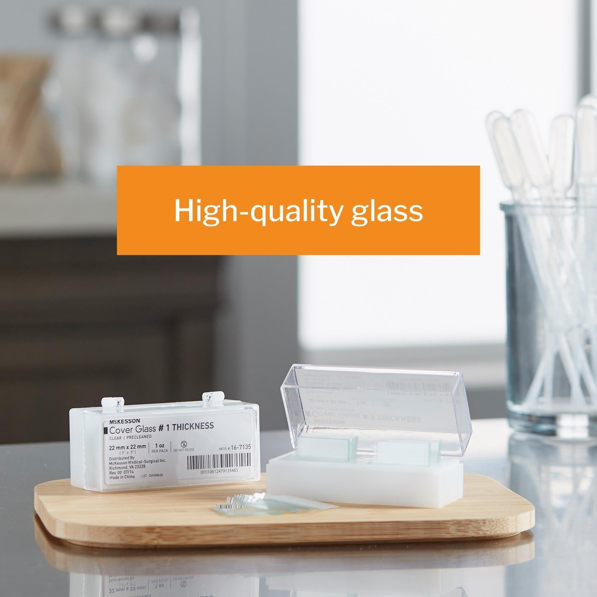 cover glass mckesson square no 1 thickness 22 x 22 mm packaging type packet