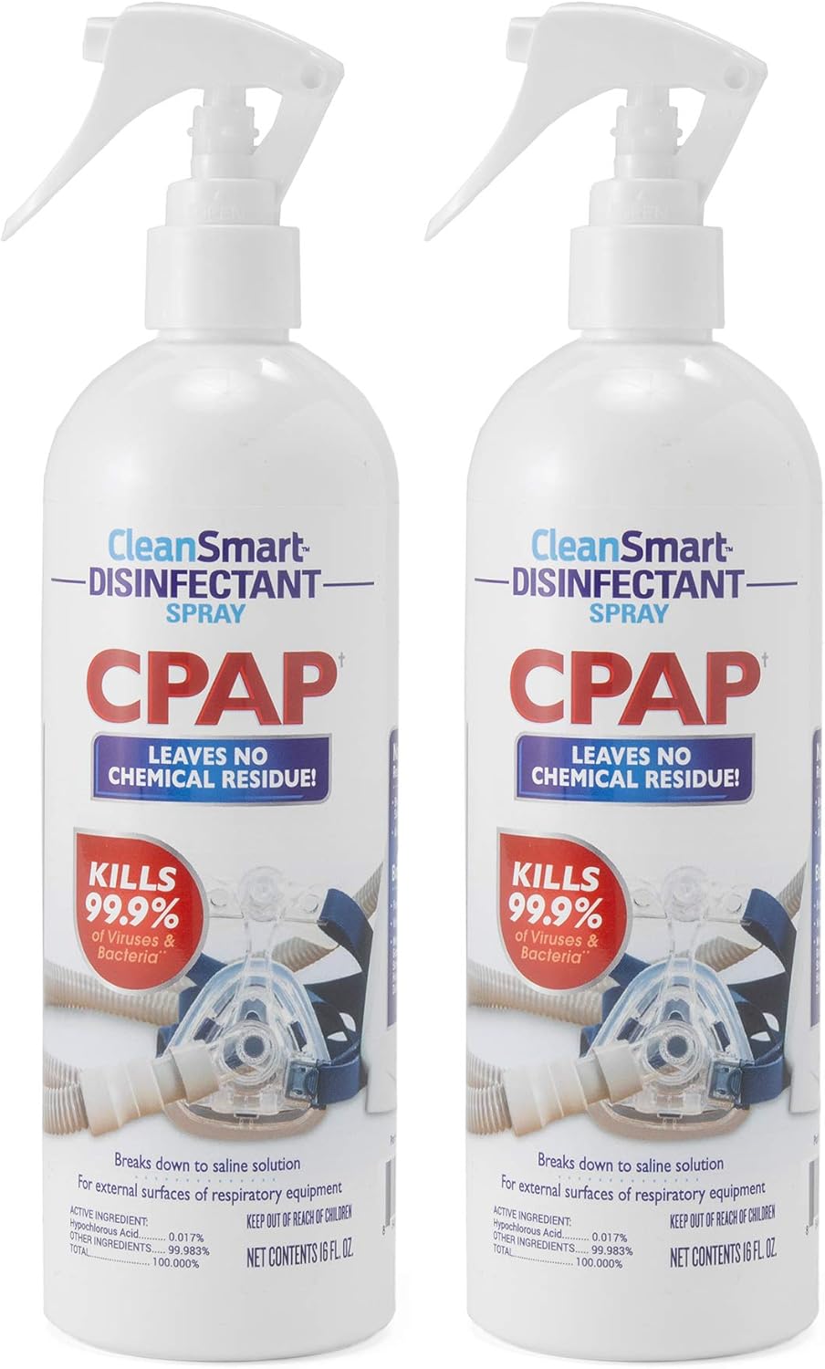 cpap disinfectant spray cleansmart 16 oz pump bottle packaging type case