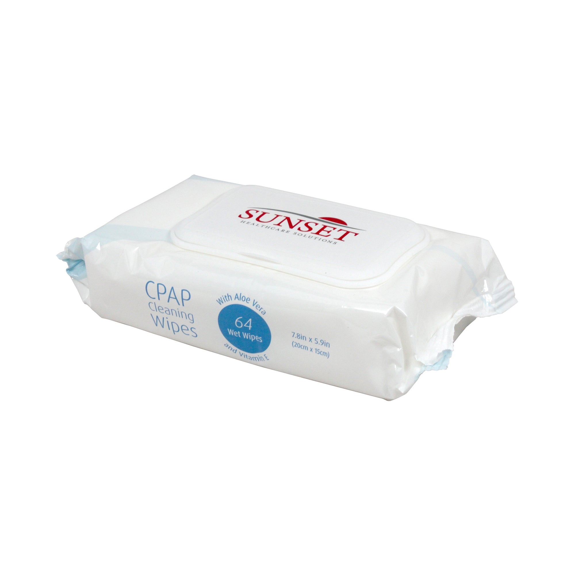 cpap wipes sunset healthcare packaging type case