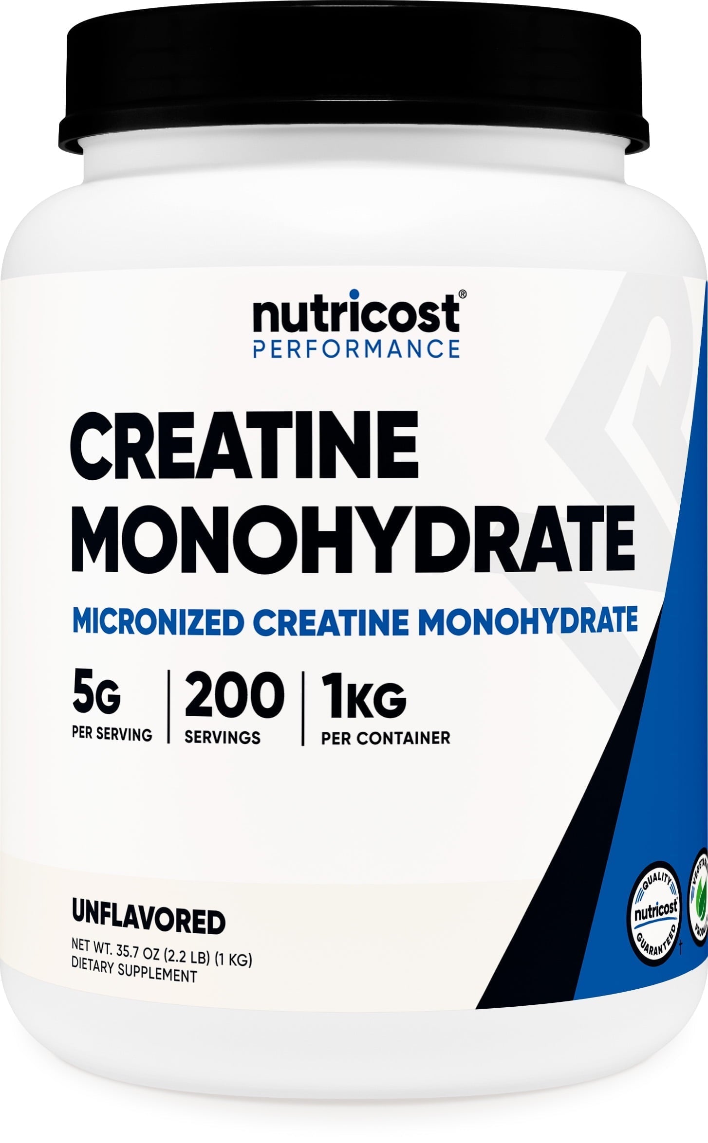 Creatine Monohydrate Powder 1 Kg (2.2LBS) Supplement 200 Servings, Unflavored
