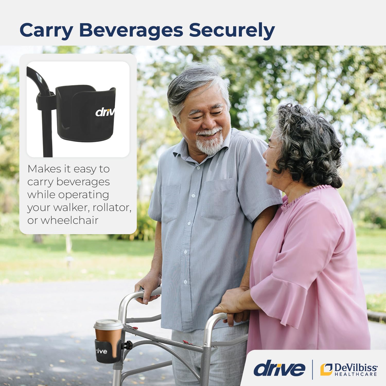 Drive Medical Cup Holder Wheelchair/walker Walkers