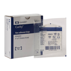 Oil Emulsion Impregnated Dressing Curity Square 3 X 3 Inch Sterile