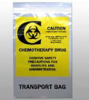 Chemo Drug Transport Bag Elkay Plastics Clear Bag LDPE 6 X 9 Inch