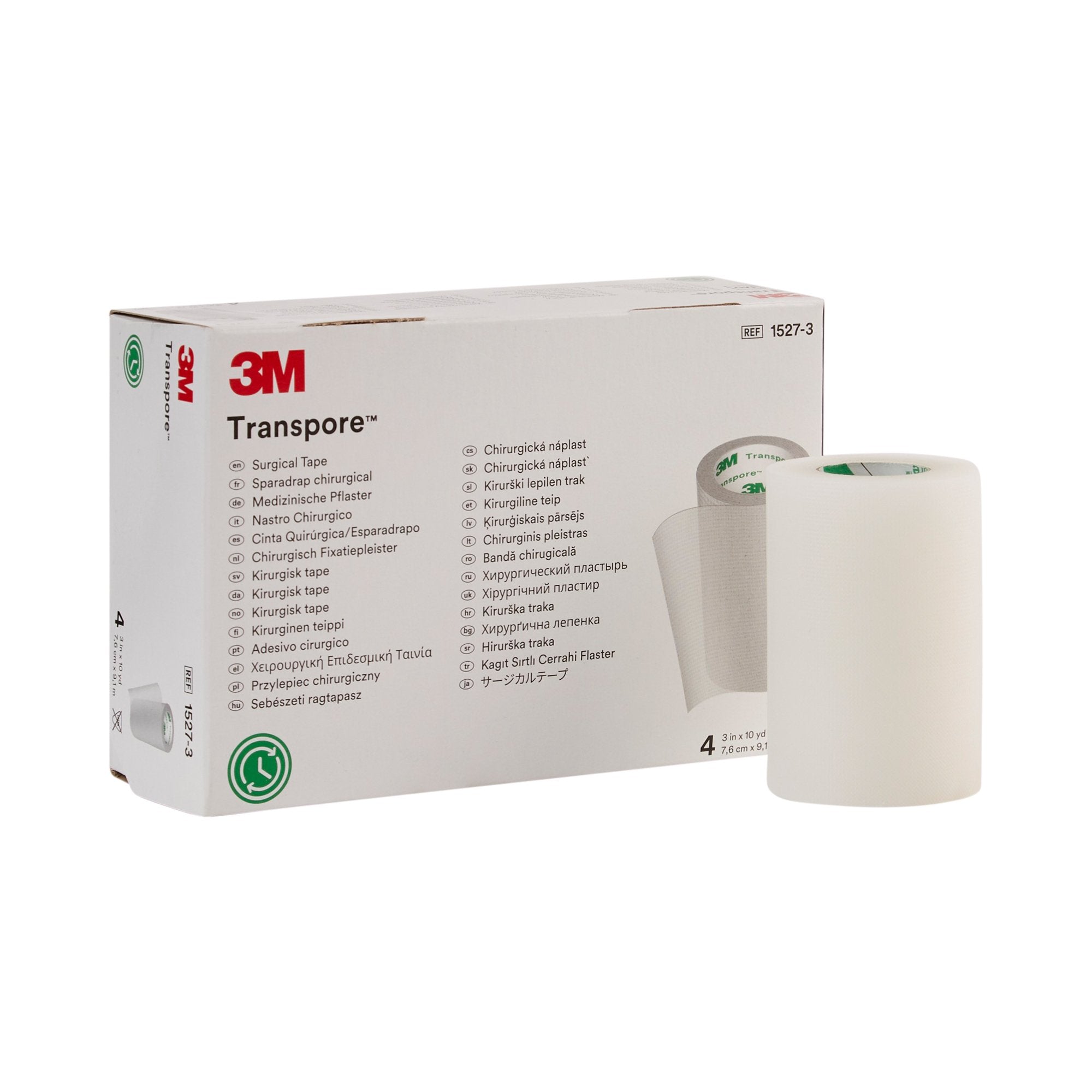 Medical Tape 3M Transpore Transparent 3 Inch X 10 Yard Plastic NonSterile