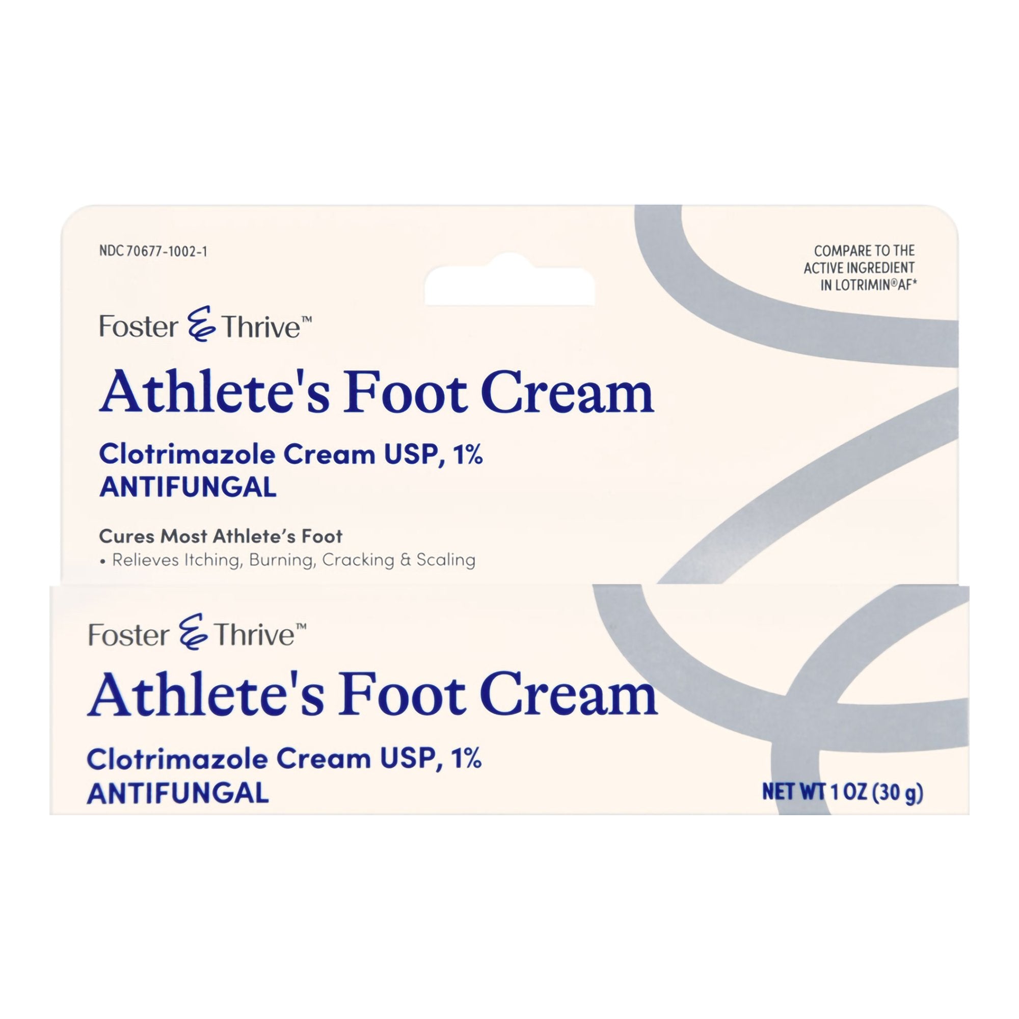 Antifungal Foster & Thrive 1% Strength Cream 1 oz. Tube