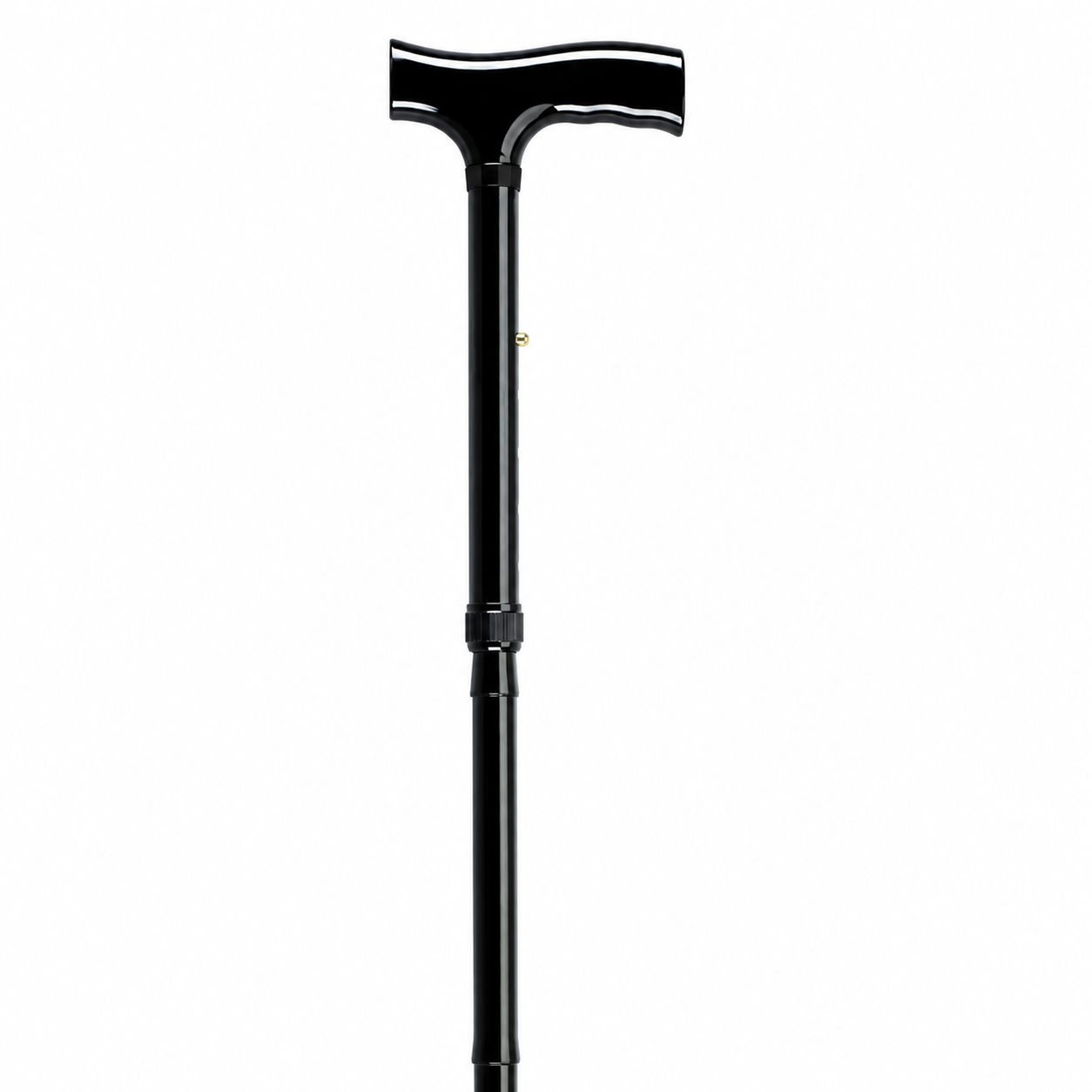 Folding Cane Pistol Grip Adj. Black Floral 33 - 37