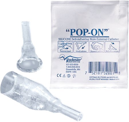 Male External Catheter Pop-On Self-Adhesive Strip Silicone X-Large