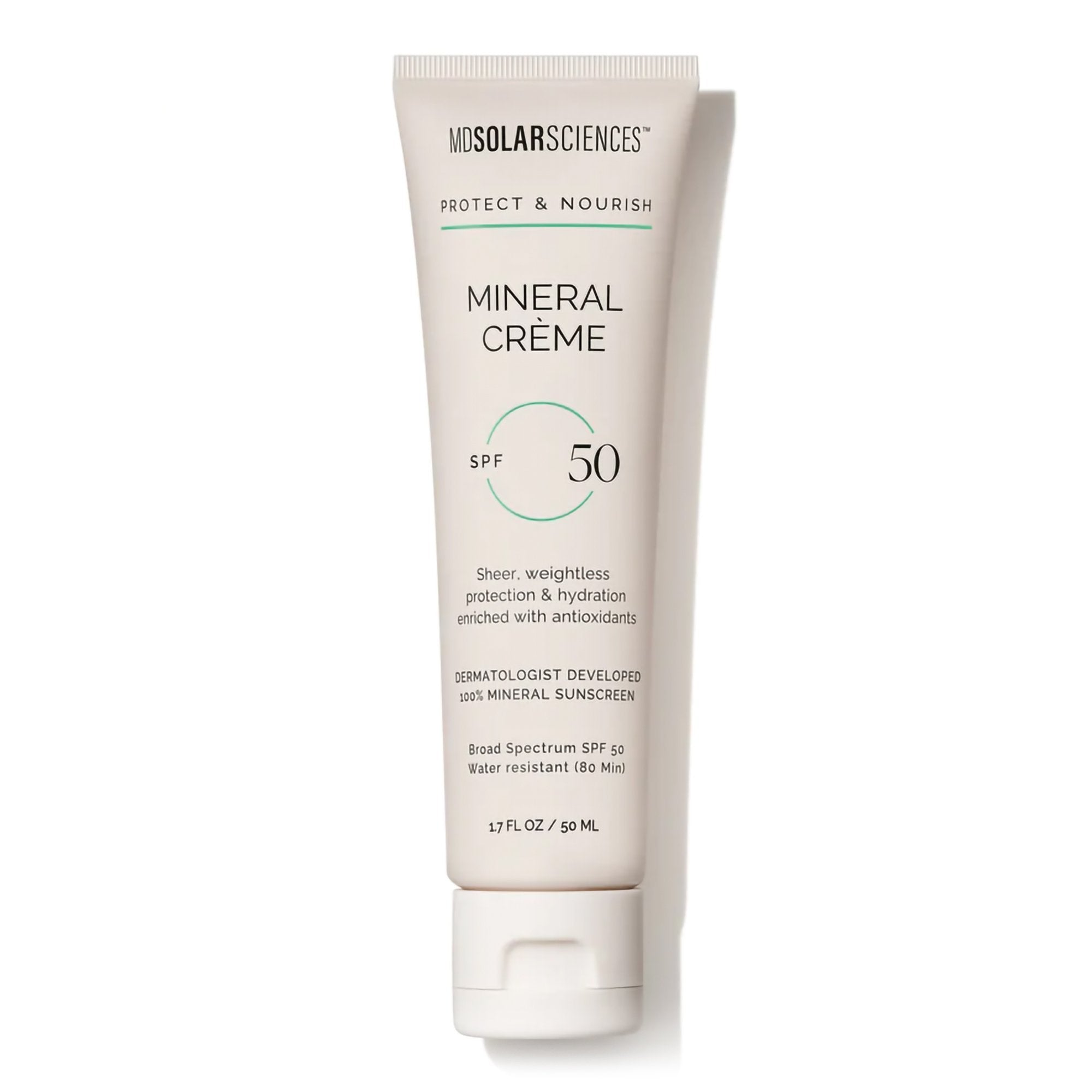 Sunscreen MDSolarSciences Mineral Crème SPF 50 Cream 1.7 oz. Tube