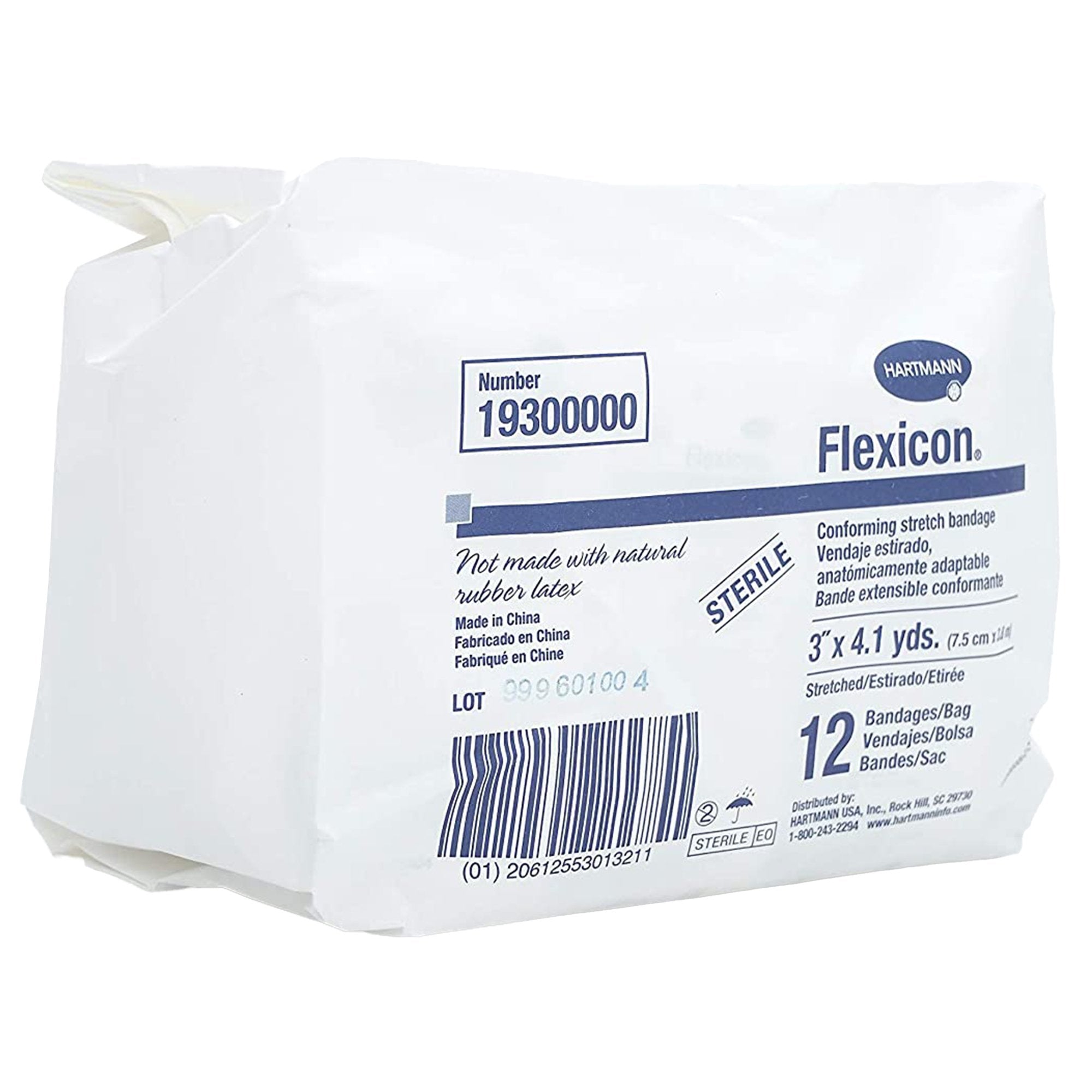 Conforming Bandage Flexicon 3 Inch X 4-1/10 Yard 1-Ply Sterile 1 per Pack