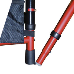 deluxe folding travel walker red
