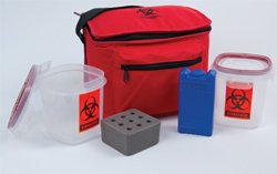 Insulated Biohazard Specimen Transport System Deluxe 5 1/2 X 7 X 9 Inch