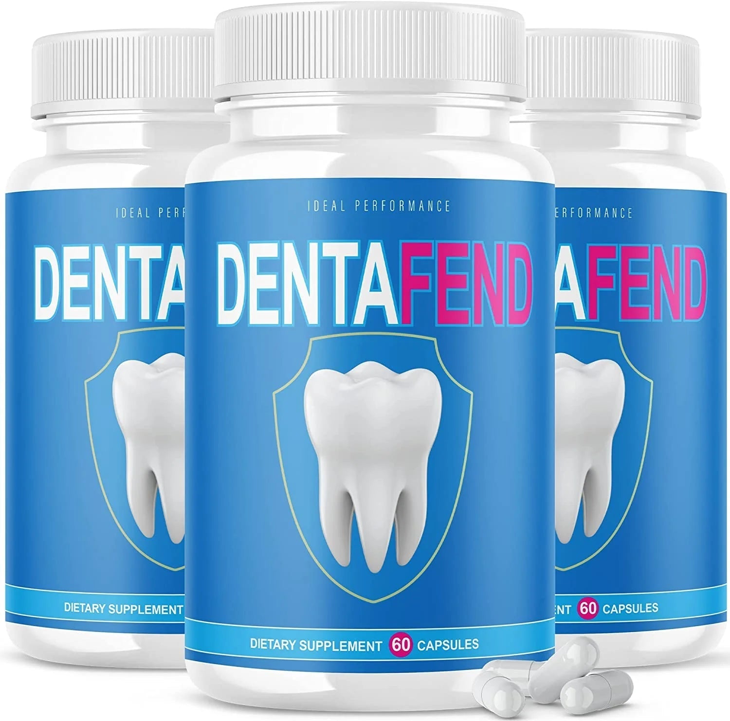 Dentafend for Teeth Supplement Dentafend Pill for Teeth (180 Capsules)(3 Pack)