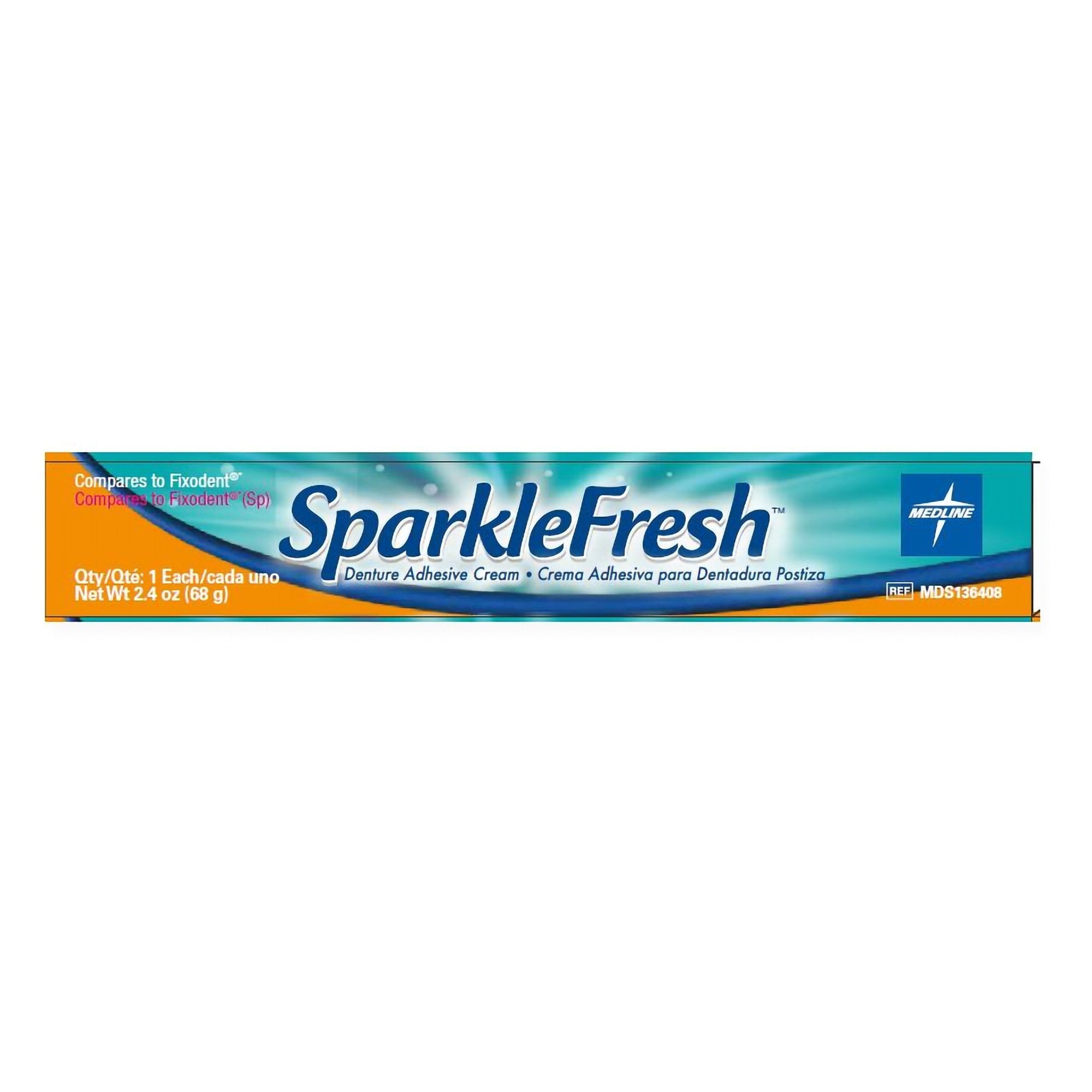 Denture Adhesive SparkleFresh Cream 2.4 oz.