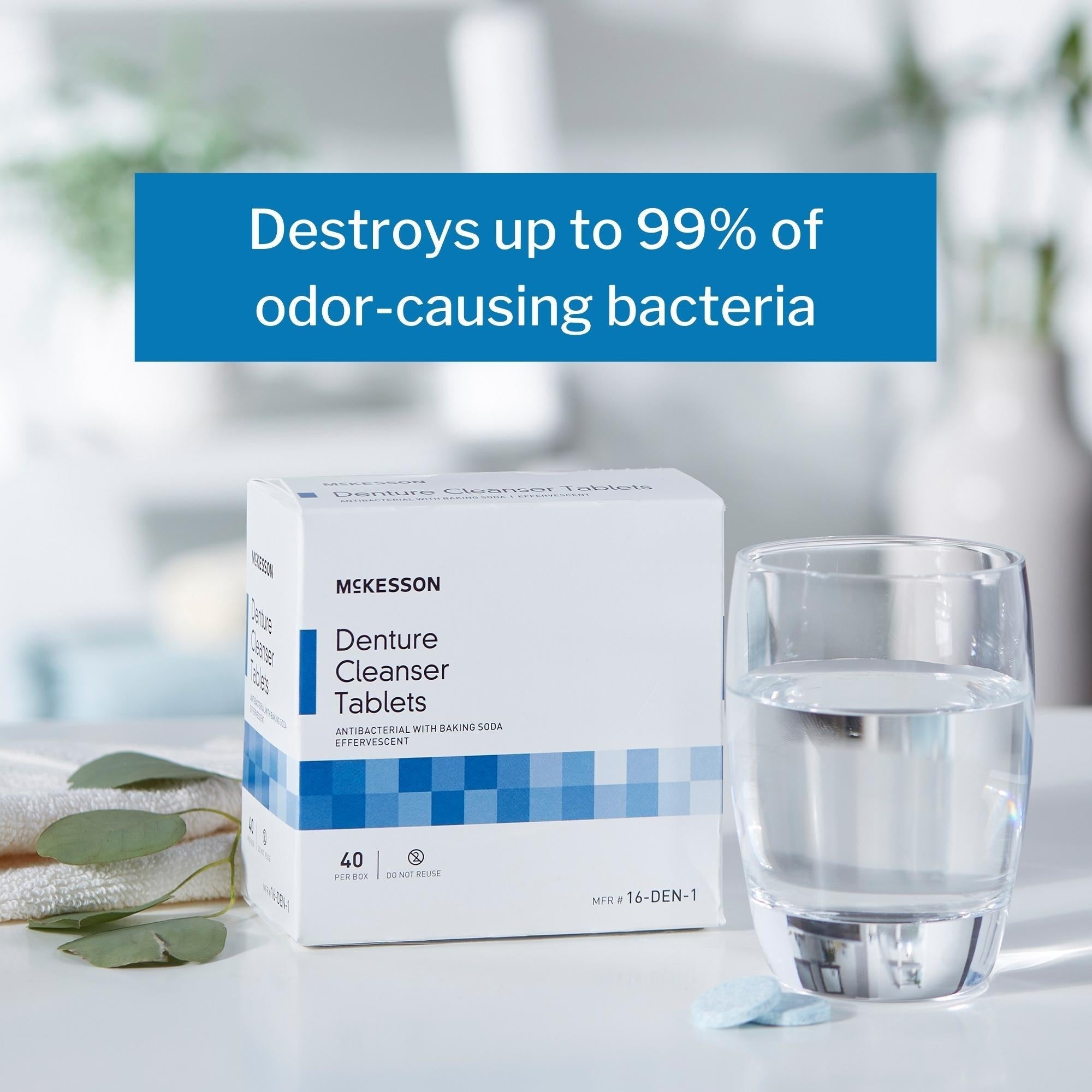 denture cleaner mckesson unflavored packaging type box