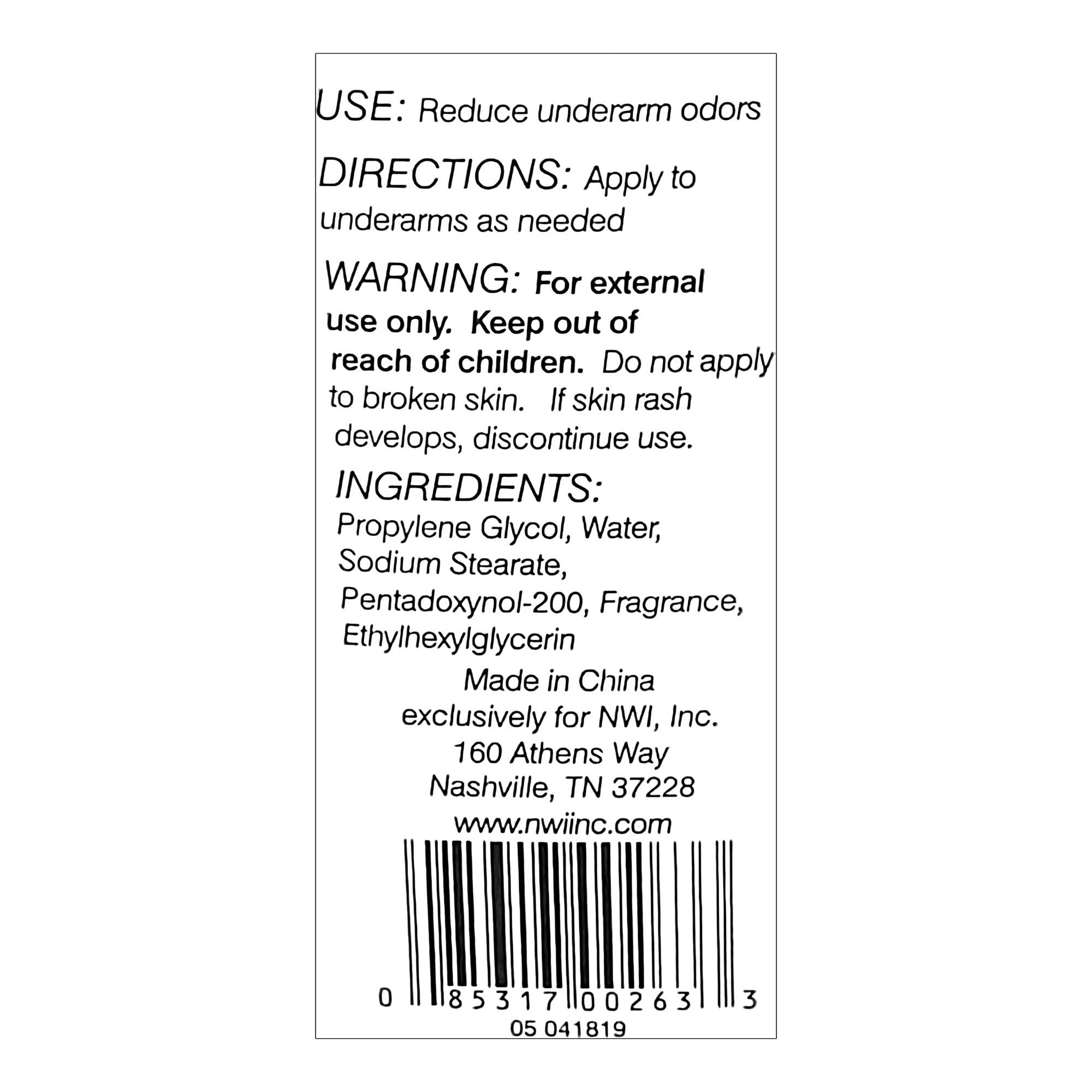 deodorant freshscent solid 1 6 oz scented packaging type case