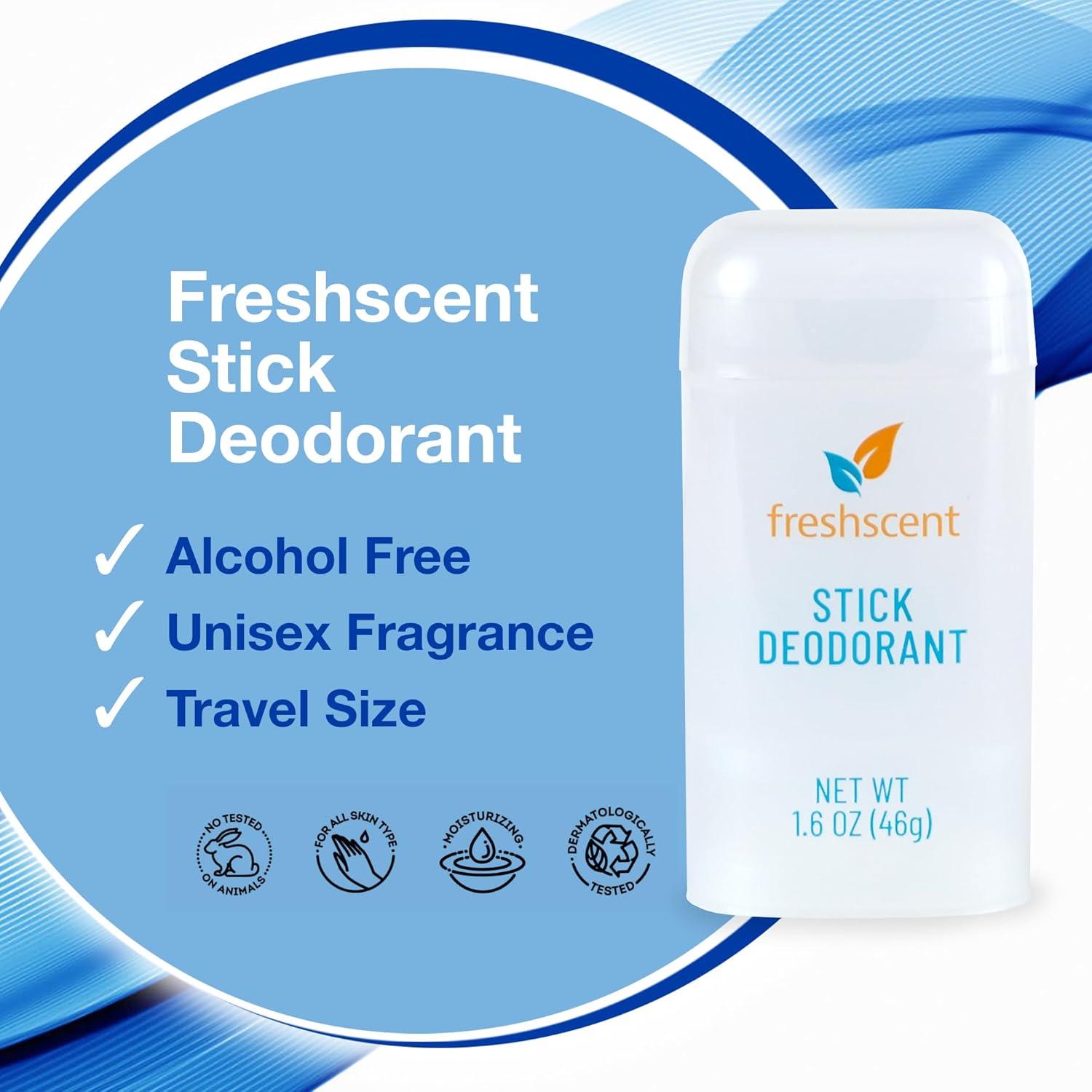 deodorant freshscent solid 1 6 oz scented packaging type case