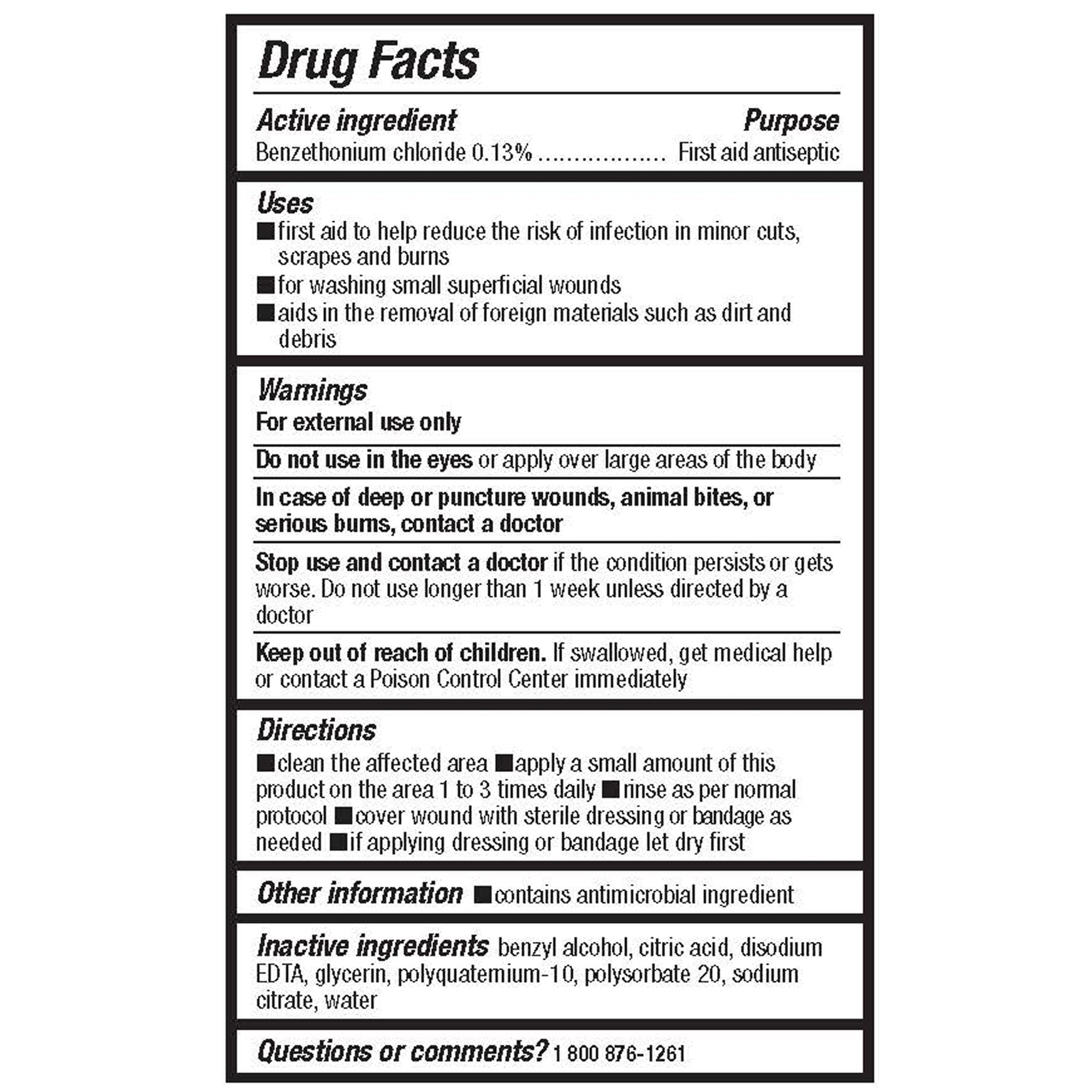 dermal wound cleanser nontoxic nonirritating antiseptic spray 8 oz bottle 0 wound cleanser mk684173ea