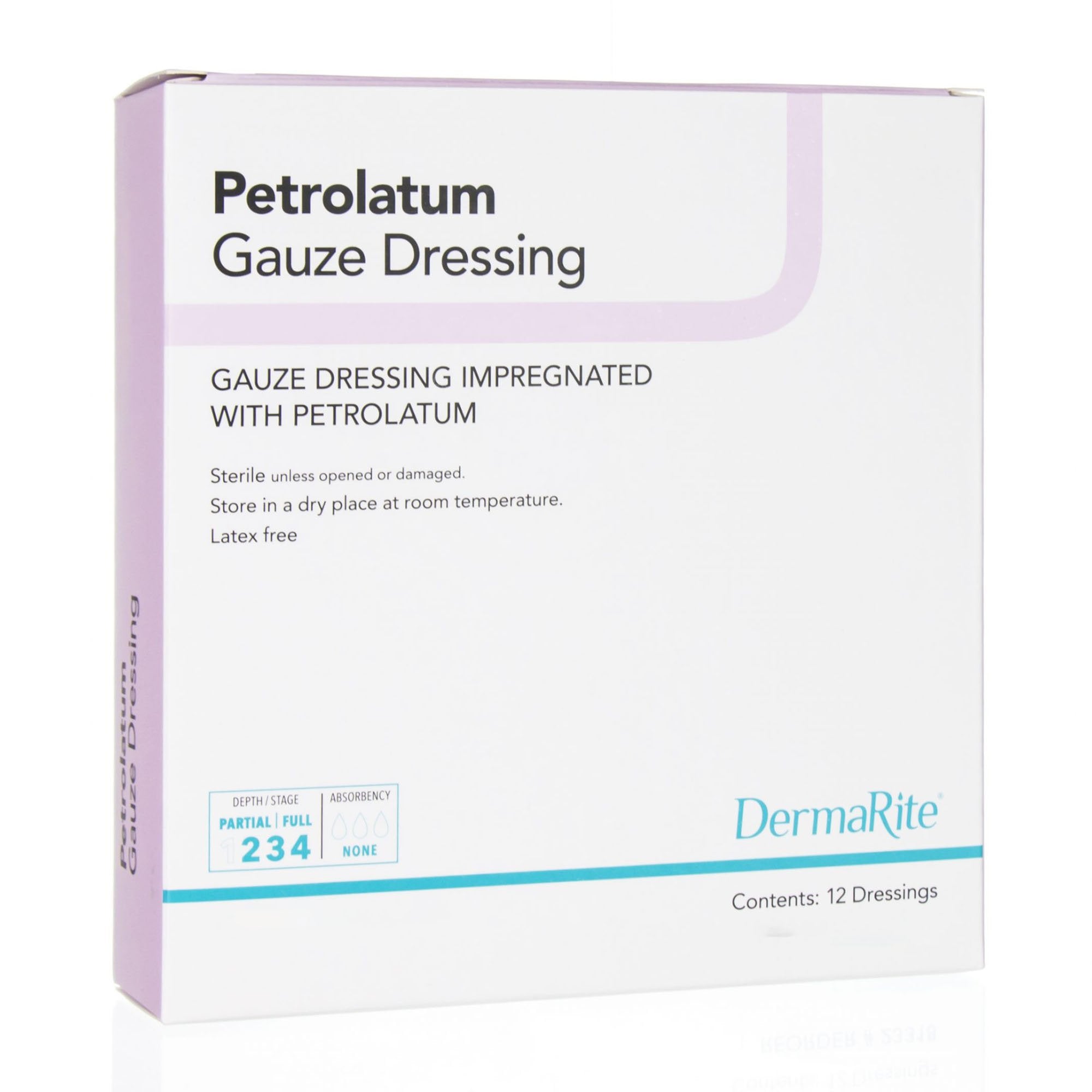 Petrolatum Impregnated Dressing DermaRite Strip 1 X 8 Inch Sterile