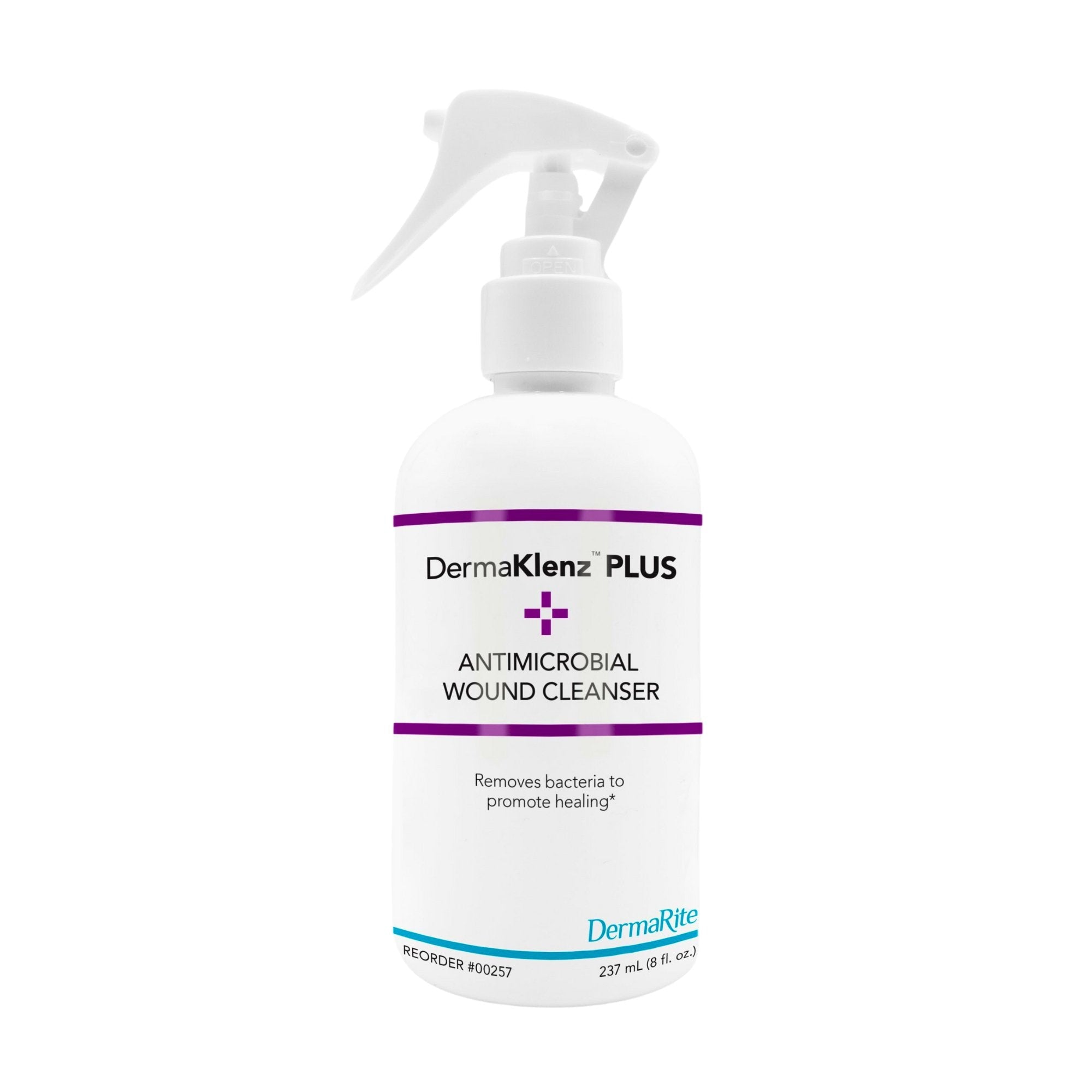 Wound Cleanser DermaKlenz Plus 8 oz. Spray Bottle NonSterile Antimicrobial
