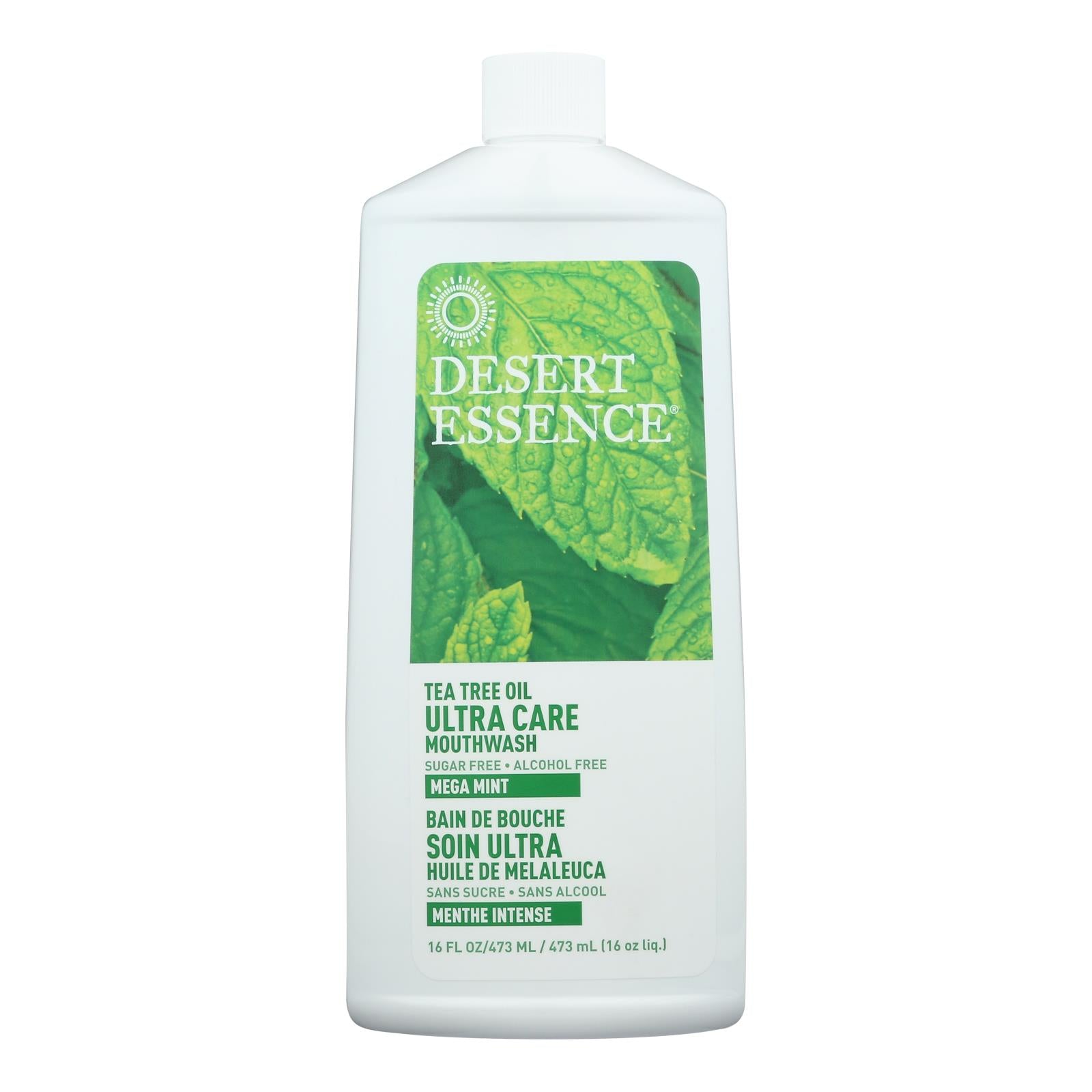 desert essence mouthwash tea tree u care mint 16 fl oz