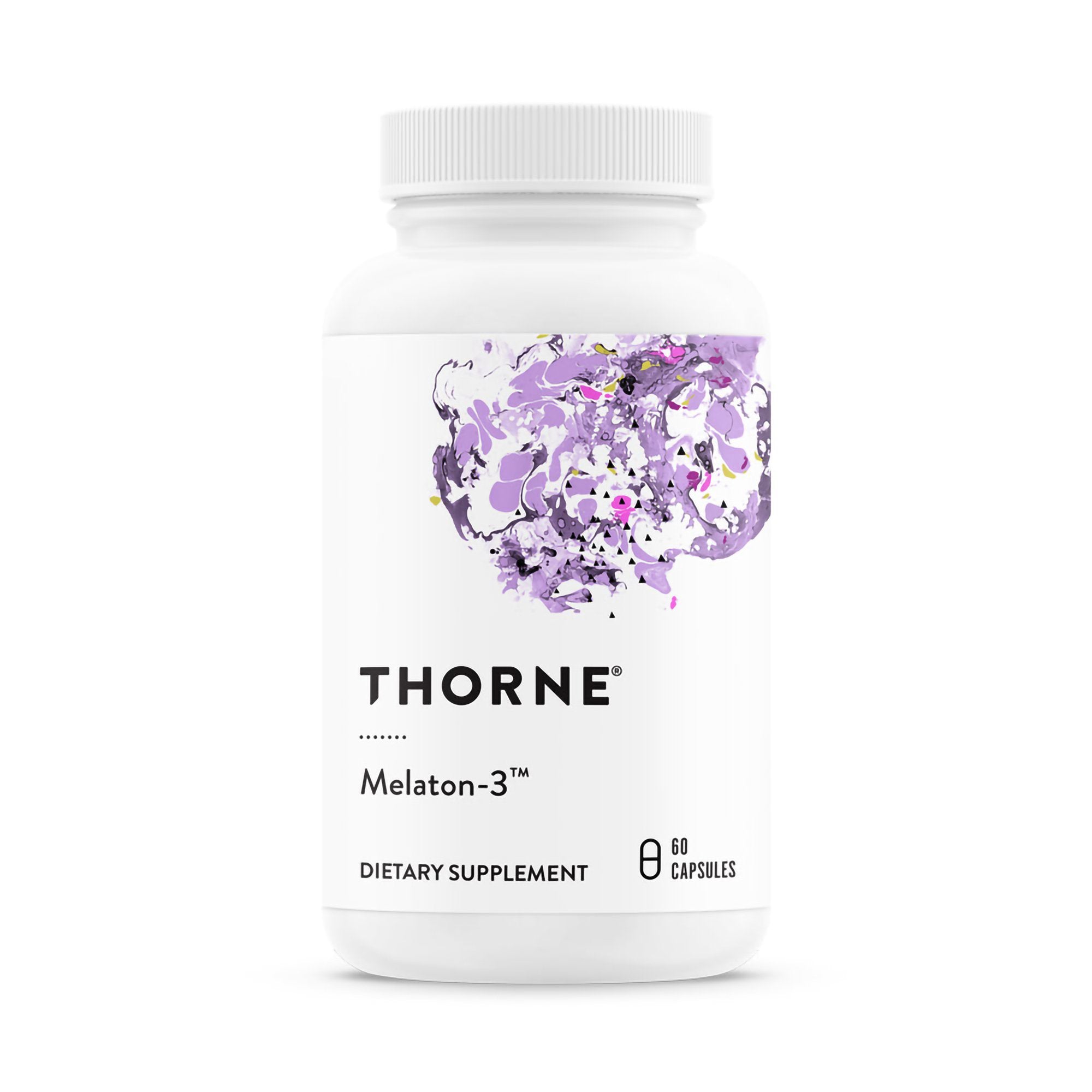 Dietary Supplement THORNE® Melaton 3 Melatonin 3 mg Strength Capsule 60 per Bottle