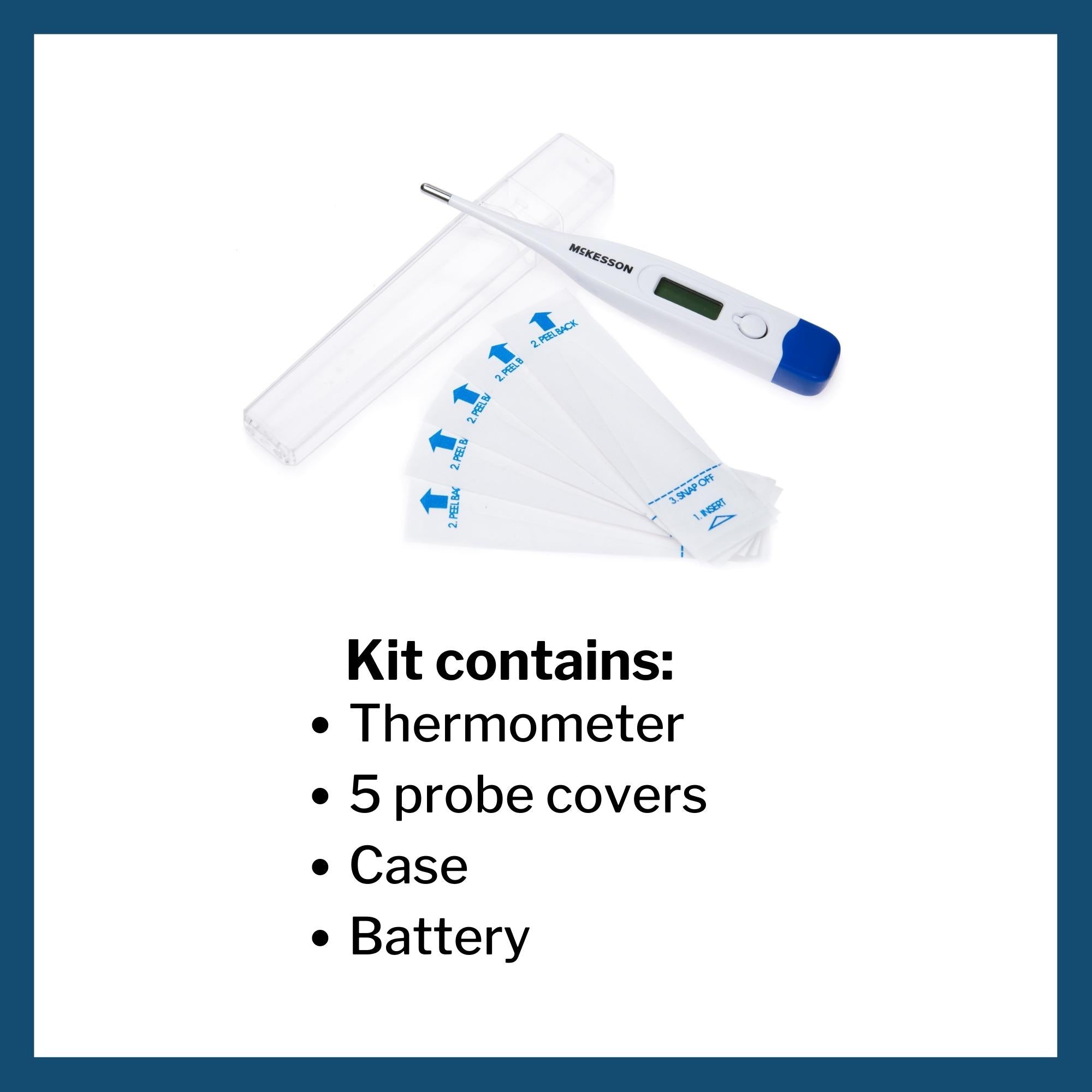 digital stick thermometer mckesson oral probe handheld packaging type box
