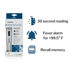 digital stick thermometer mckesson oral probe handheld packaging type box