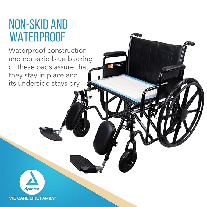 disposable underpad dynarex fluff light absorbency