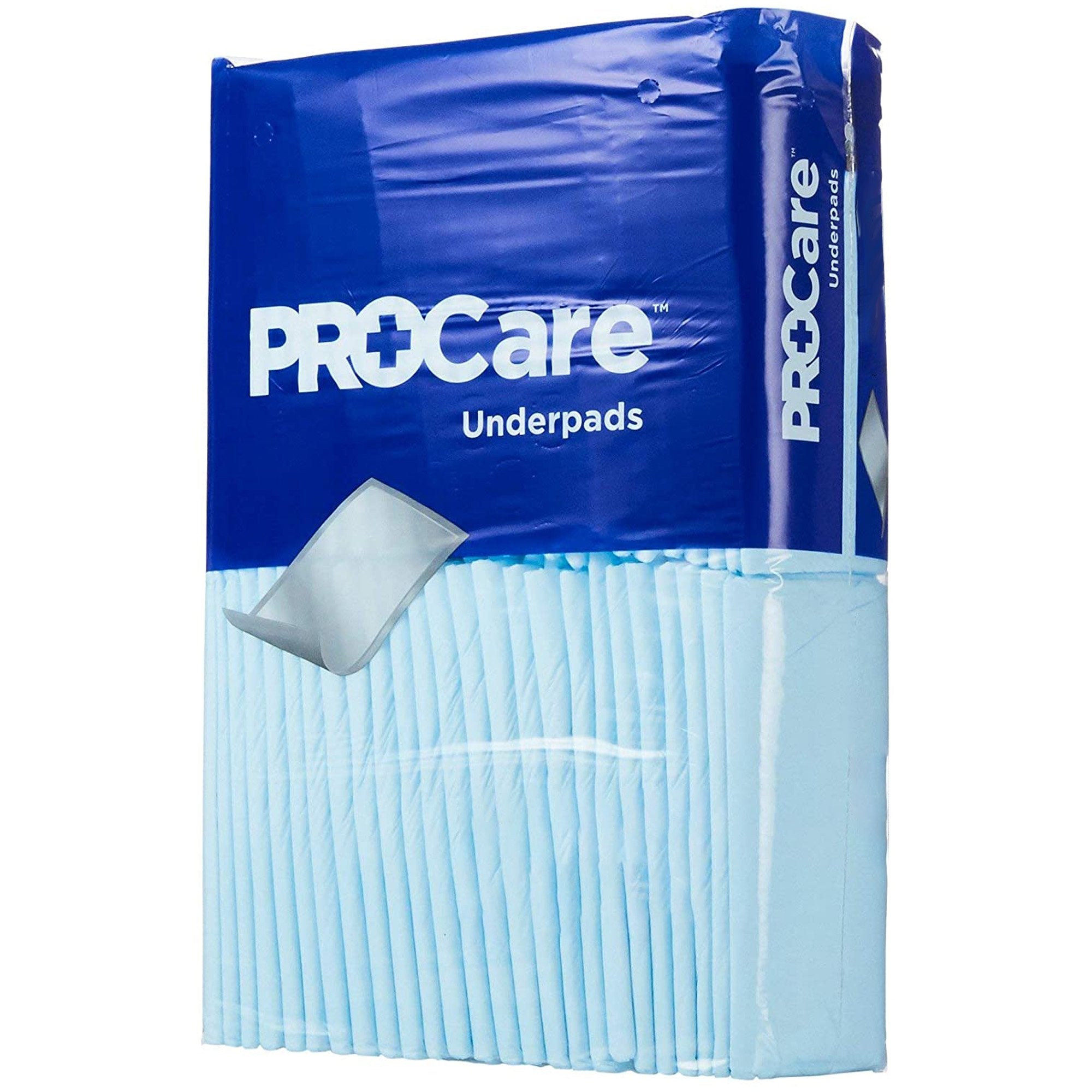 Disposable Underpad ProCare 21 X 36 Inch Fluff Light Absorbency