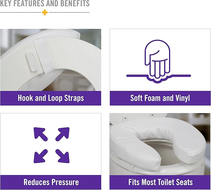 dmi vinyl toilet seat cushion 2 inch height dmi toilet seat cushion mk456689ea