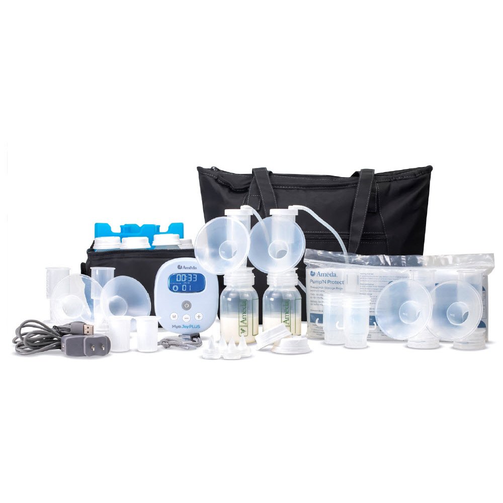 Double Electric Breast Pump Kit Ameda Mya Joy Plus Deluxe