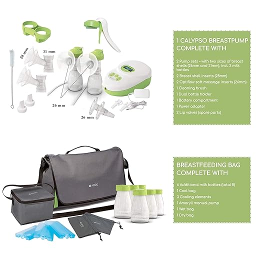double electric breast pump kit calypso to go