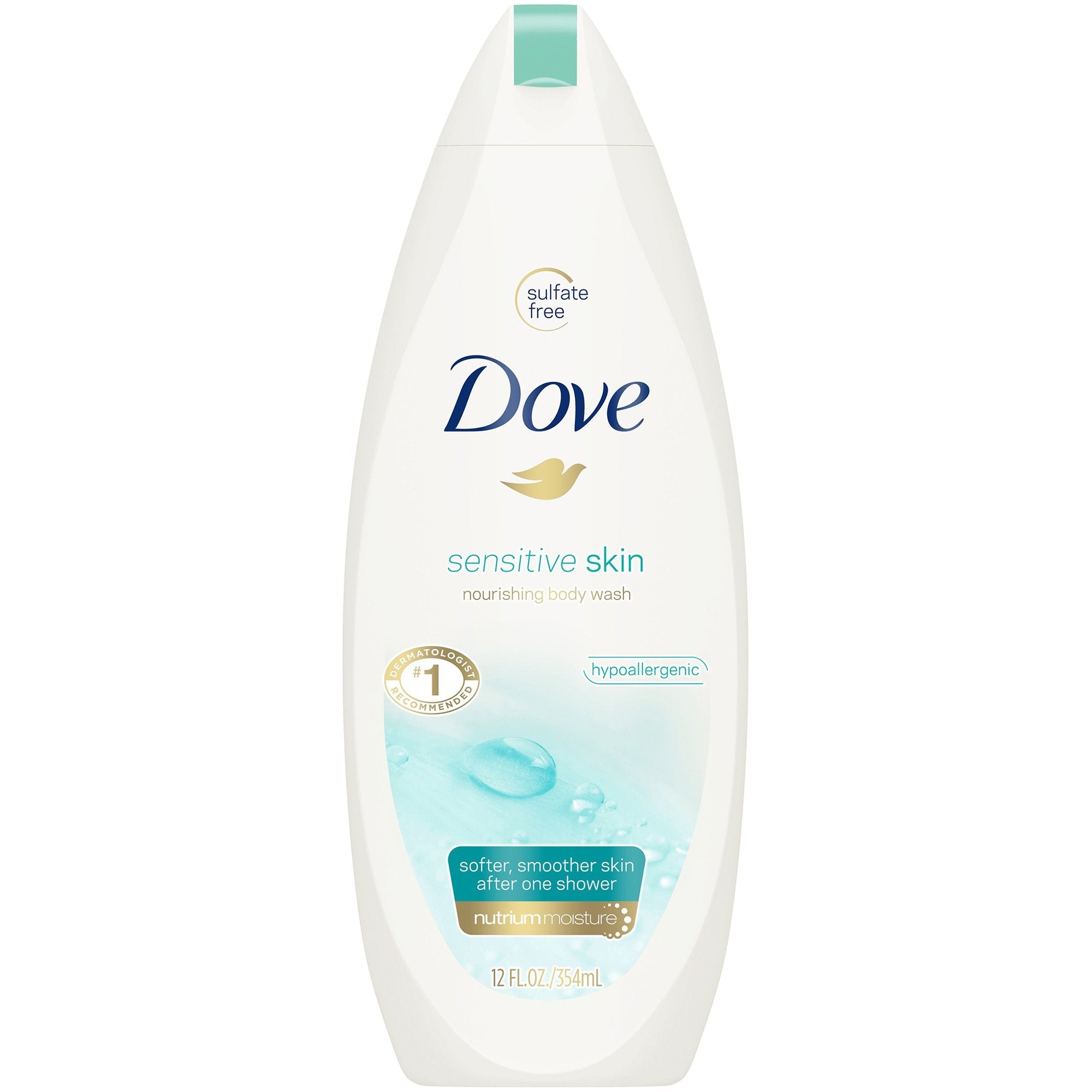 Body Wash Dove Sensitive Skin Liquid 12 oz. Bottle Unscented