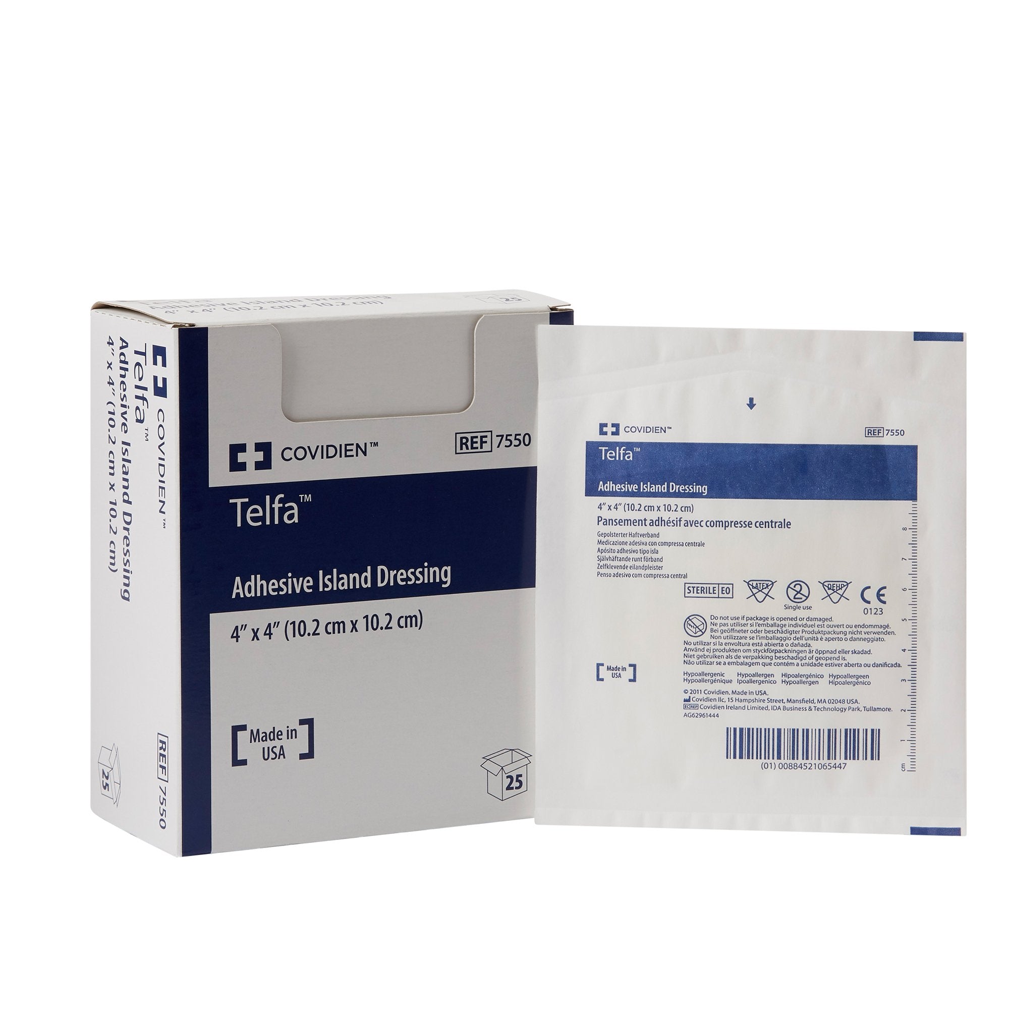 Island Dressing Telfa 4 X 4 Inch Square Sterile