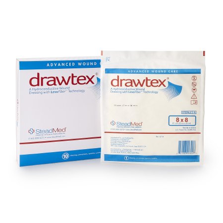drawtex nonadherent dressing 8 x 8 inch drawtex hydroconductive wound dressing mk764299bx