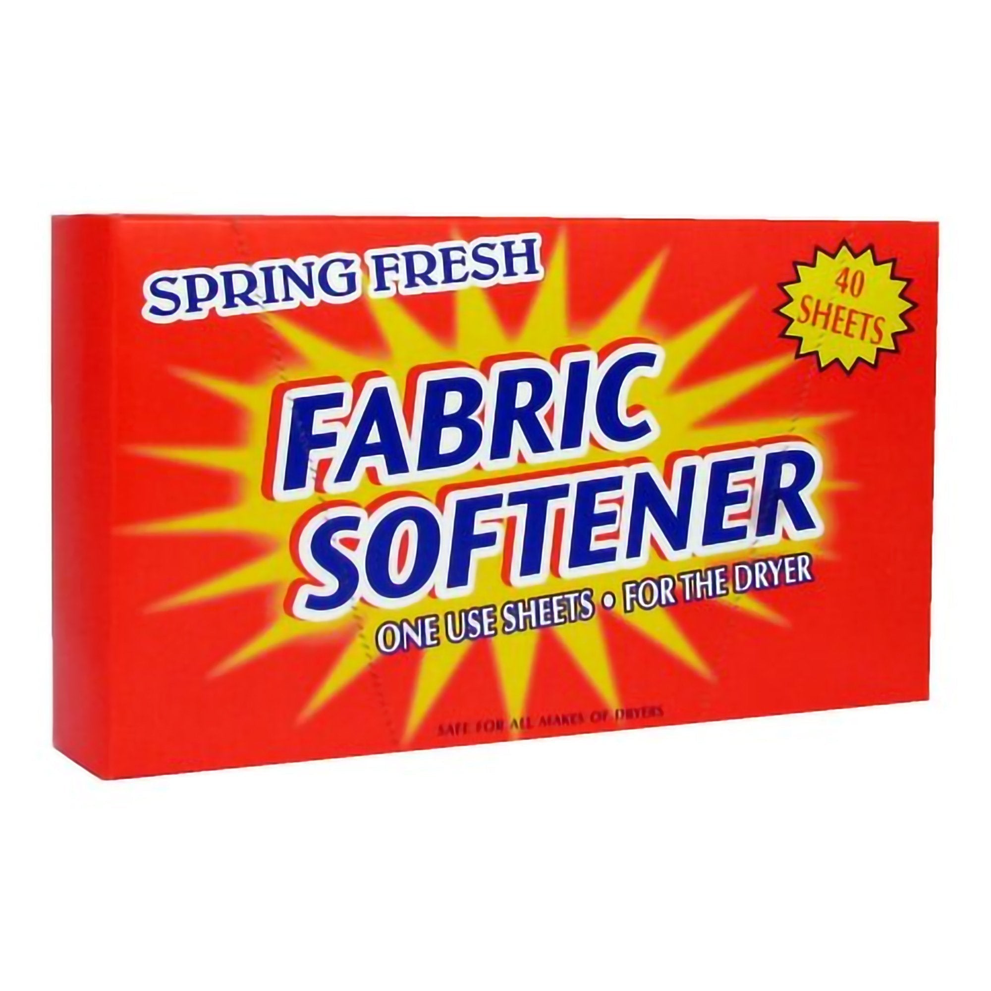 Dryer Sheet Spring Fresh 40 Count Box Sheet Spring Fresh Scent