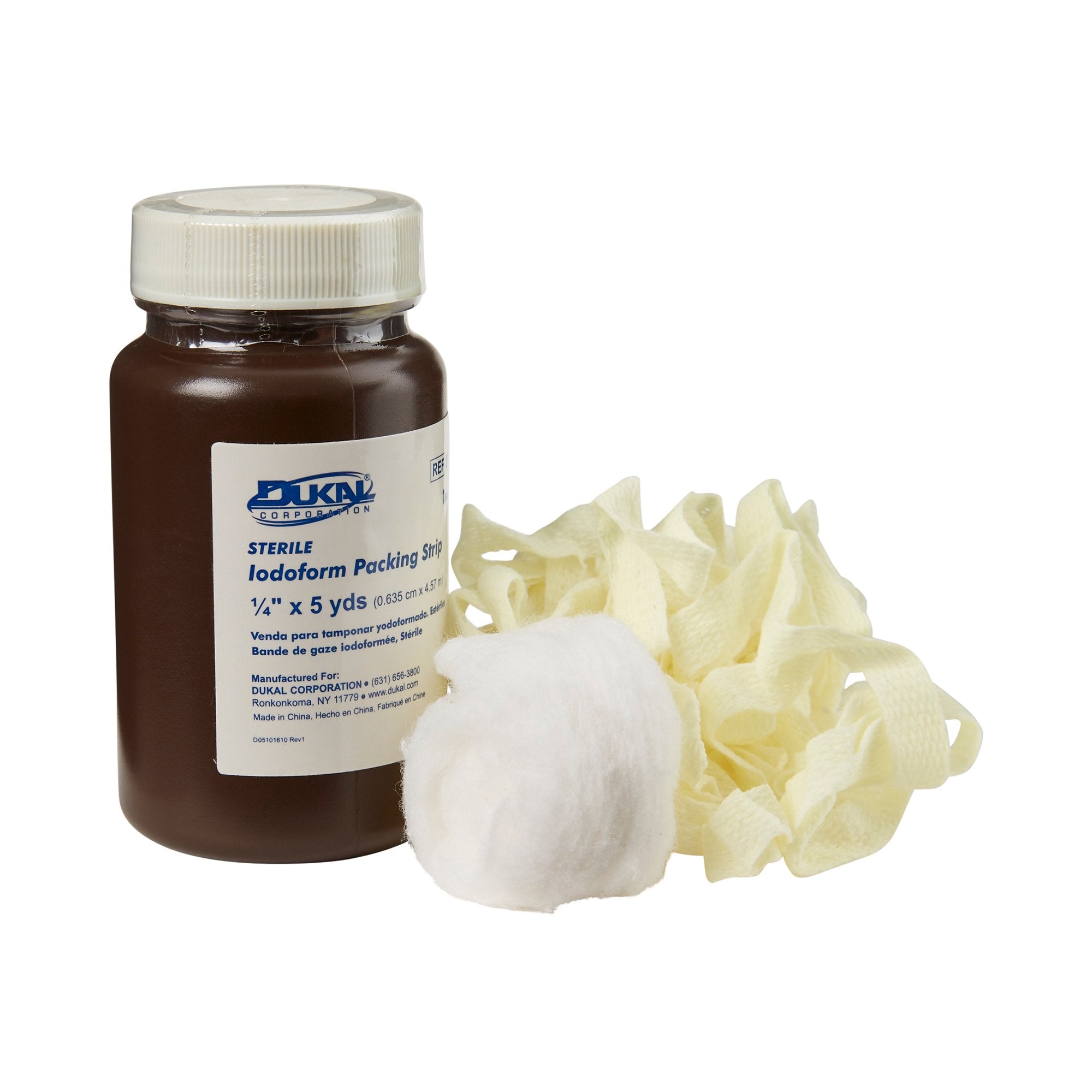 Wound Packing Strip Dukal Iodoform 1/4 Inch X 5 Yard Sterile Antiseptic
