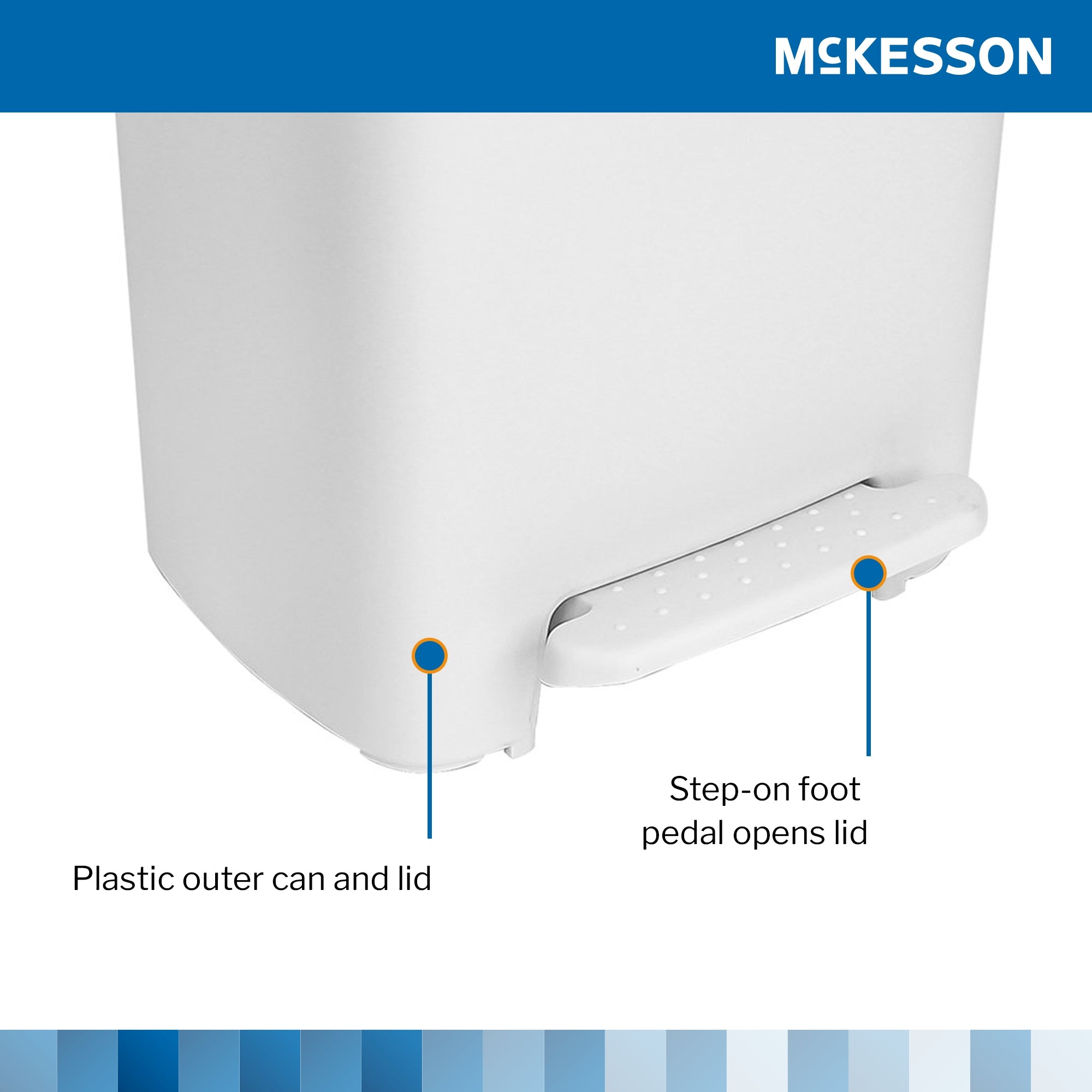 McKesson trash can with foot pedal