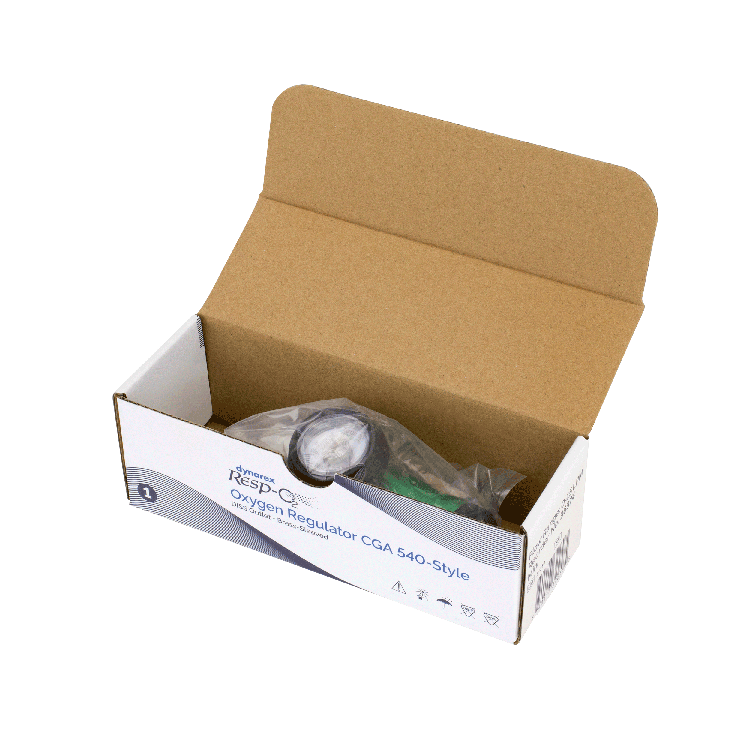 dynarex 36374 cga 540 style mini oxygen regulator 0 15 lpm