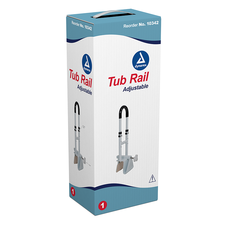 dynarex adjustable tub rail