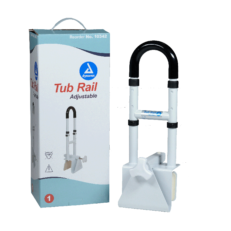 dynarex adjustable tub rail