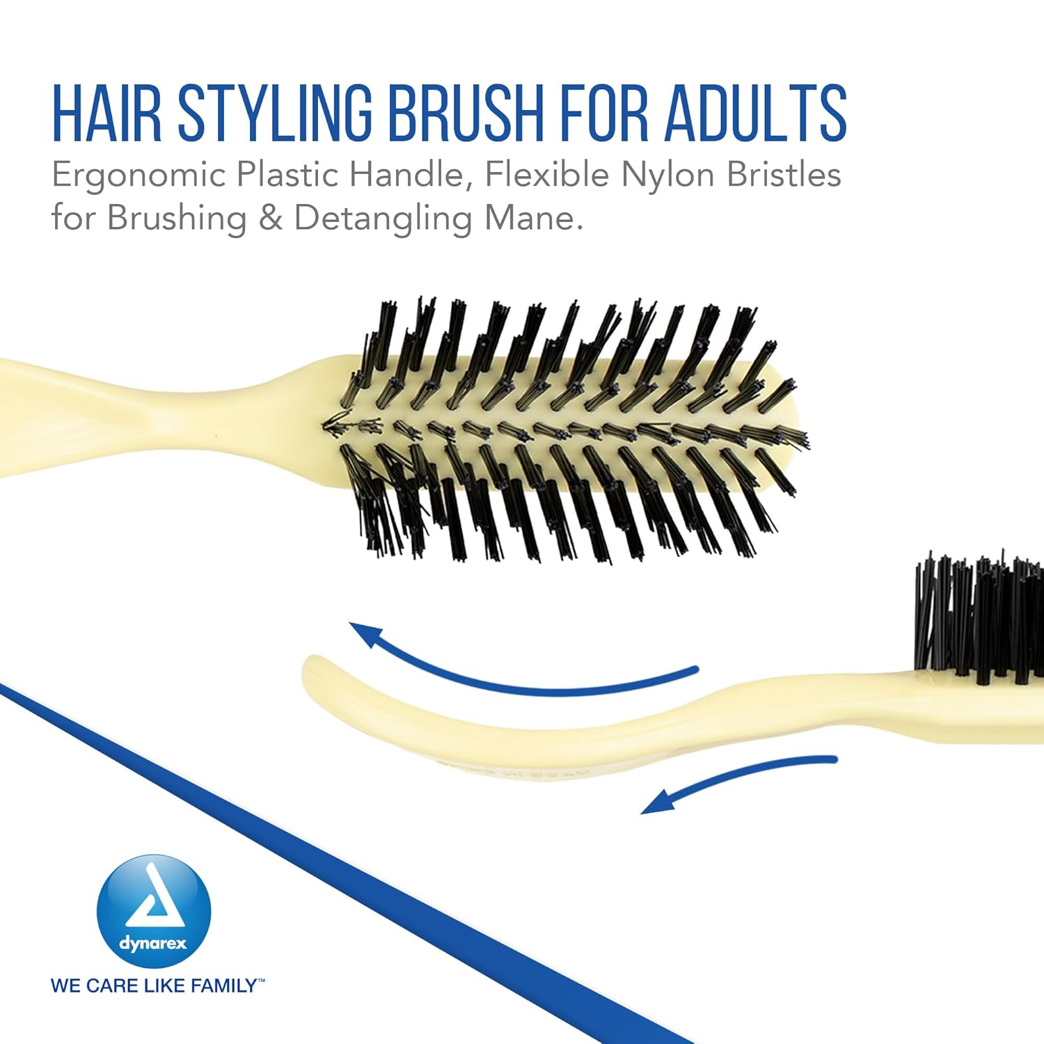 dynarex adult hairbrushes