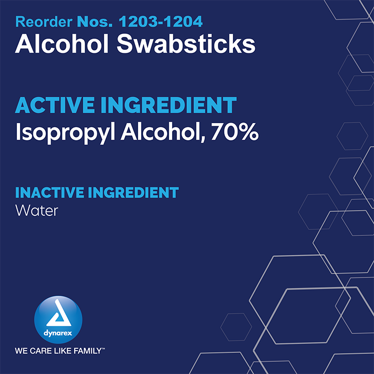 dynarex alcohol swabsticks