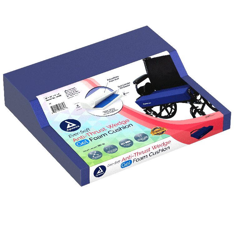 dynarex anti thrust wedge gel foam cushion