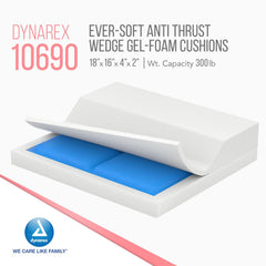 dynarex anti thrust wedge gel foam cushion