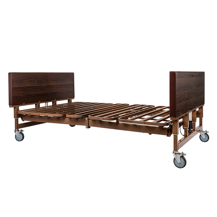 dynarex bariatric hd full electric homecare bed no rail half rail