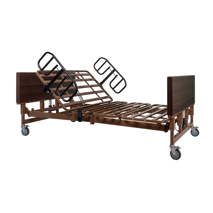dynarex bariatric hd full electric homecare bed no rail half rail