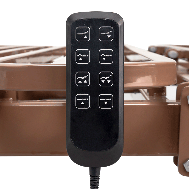 dynarex bariatric hd full electric homecare bed no rail half rail