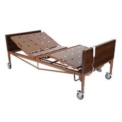 dynarex bariatric homecare bed with half rail no rail