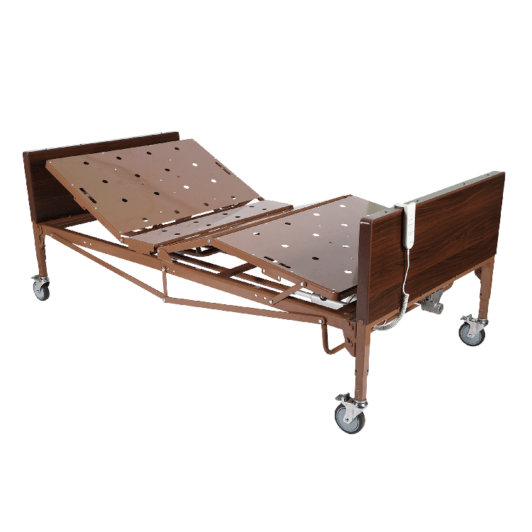dynarex bariatric homecare bed with half rail no rail